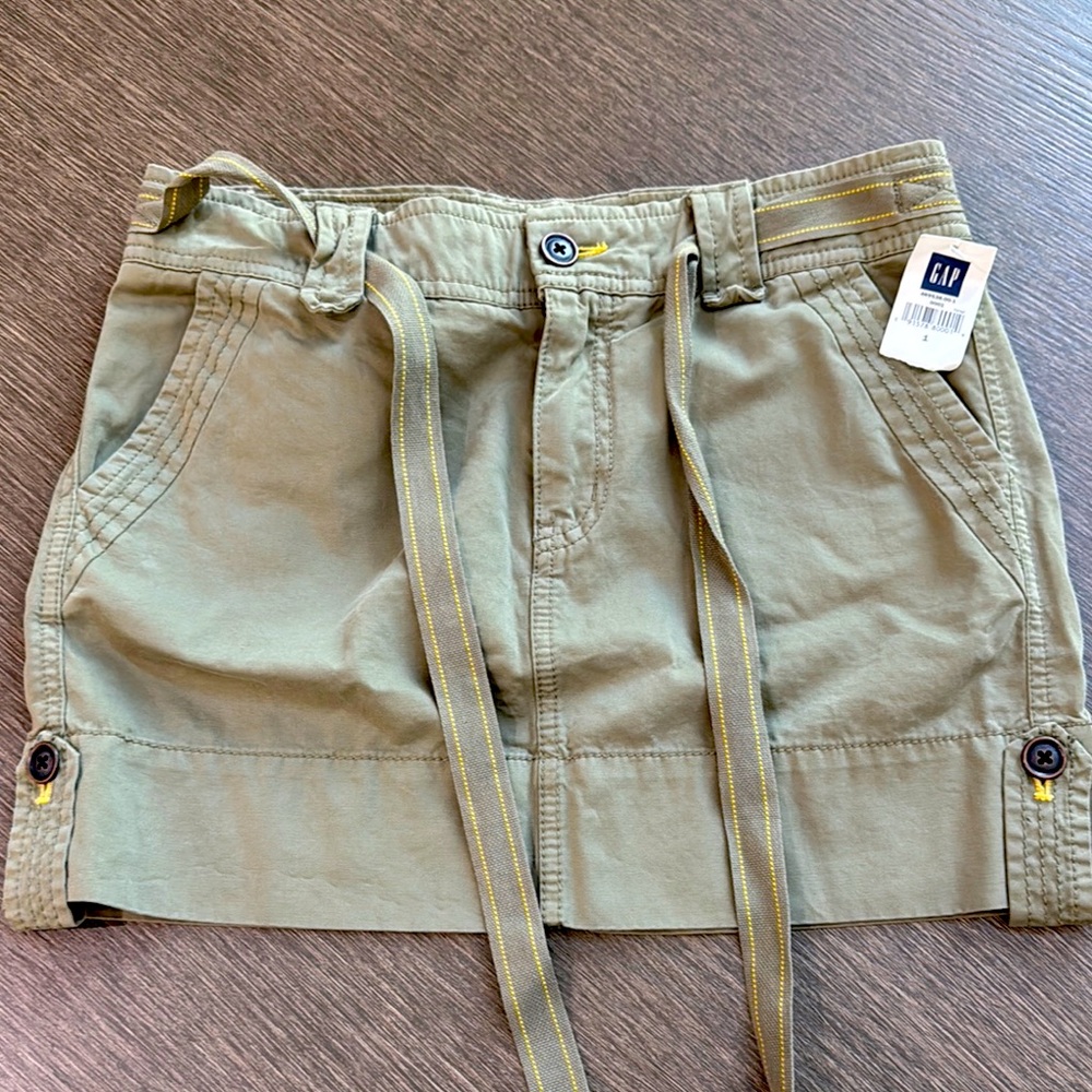 GAP green Mini Skirt with Belt